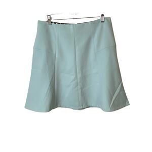 Ann Taylor LOFT Light Blue A-line Mini Skirt Rear Zipper Closure Women's Size 6